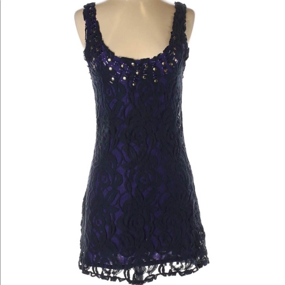 Free People Lace Mini Cocktail Dress